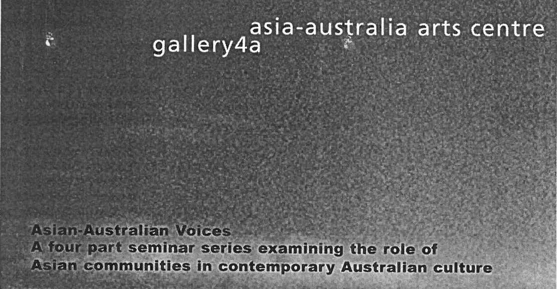 SEMINAR: Asian-Australian Voices